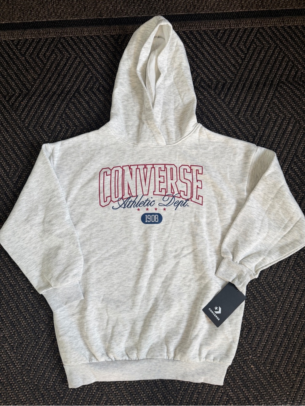 NWT Converse Girls Boyfriend Hoodie XS 6-9 years